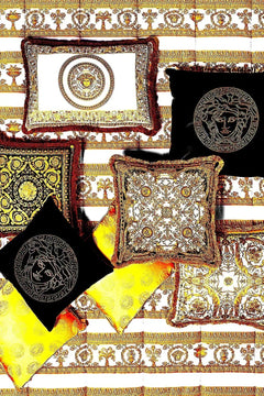 Maison Couture - Vỏ Gối Nhung Chenille Medusa V Class - Crete de Fleur - Vermilion Royale 45-VỎ GỐI-CẬU HAI HOME DECOR