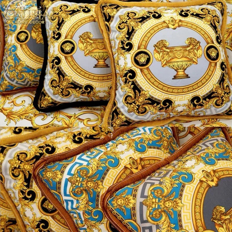 Maison Couture - Vỏ Gối Nhung Chenille V Class Medusa . La Coupe Des Dieux - Prestige Gala 45-VỎ GỐI-CẬU HAI HOME DECOR