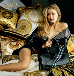 Maison Couture - Vỏ Gối Nhung Chenille V Class Medusa . La Coupe Des Dieux - Prestige Gala 45-VỎ GỐI-CẬU HAI HOME DECOR