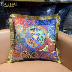 Maison Couture - Vỏ Gối Nhung Chenille V Class Medusa Amplified Multicolore 45-CẬU HAI HOME DECOR