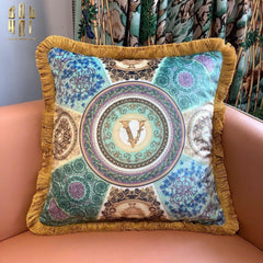 Maison Couture - Vỏ Gối Nhung Chenille V Class Medusa - Virtus Multicolore 45-VỎ GỐI-CẬU HAI HOME DECOR