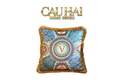 Maison Couture - Vỏ Gối Nhung Chenille V Class Medusa - Virtus Multicolore 45-VỎ GỐI-CẬU HAI HOME DECOR