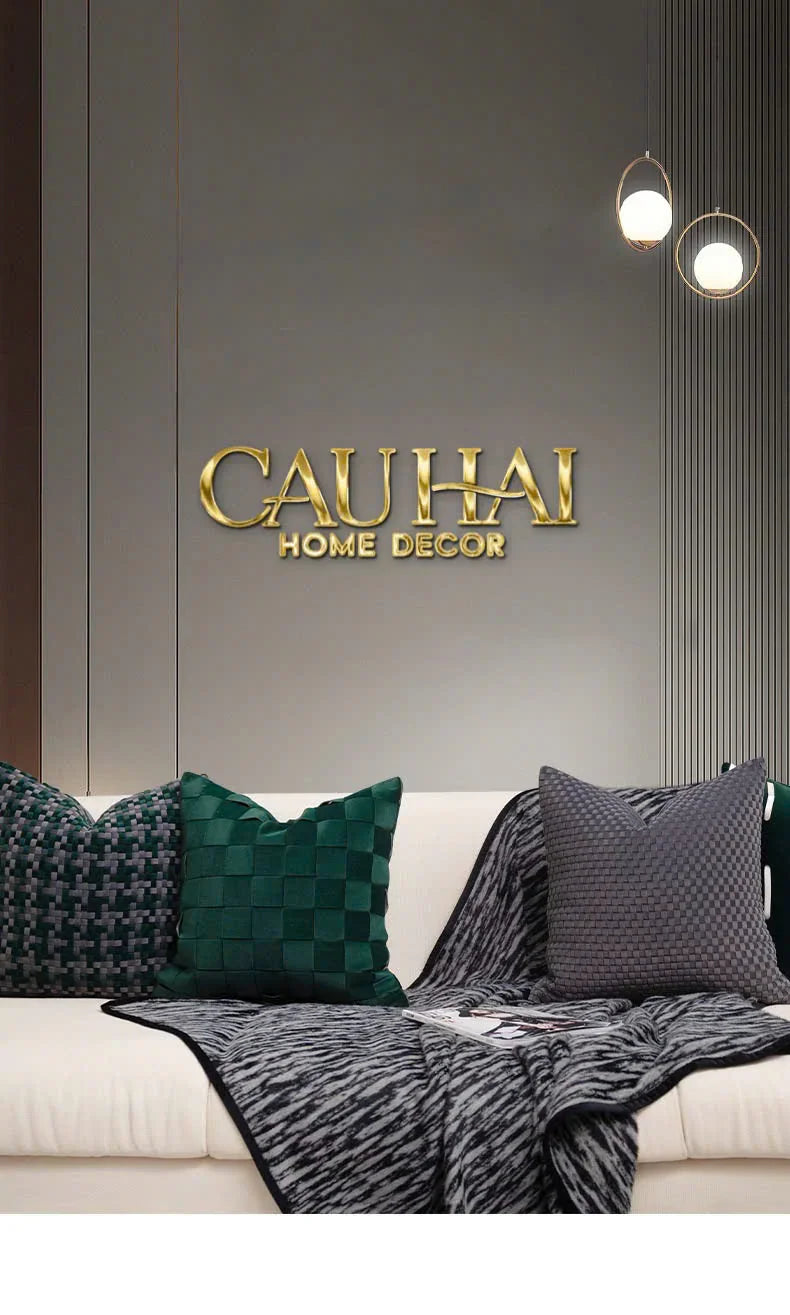 Maison Couture - Vỏ Gối Nhung Woven Mistletoe Holiday Velour 45-VỎ GỐI-CẬU HAI HOME DECOR
