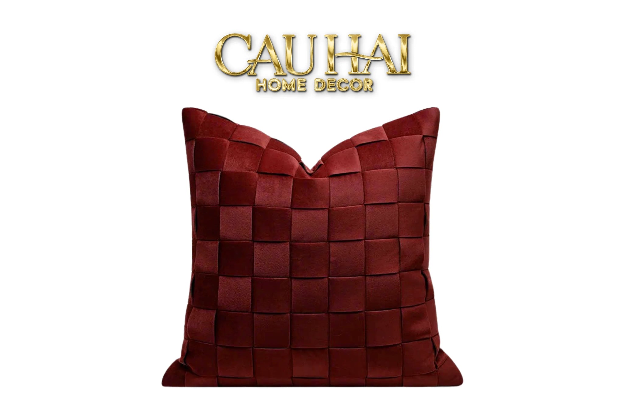 Maison Couture - Vỏ Gối Nhung Woven Mistletoe Holiday Velour 45-CẬU HAI HOME DECOR