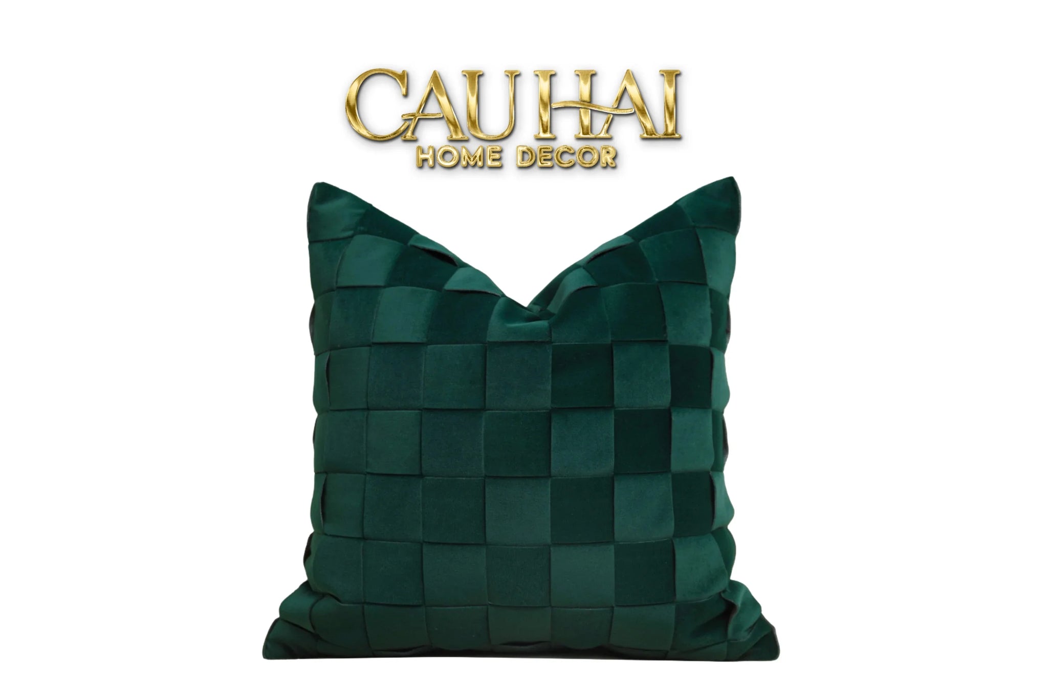 Maison Couture - Vỏ Gối Nhung Woven Mistletoe Holiday Velour 45-CẬU HAI HOME DECOR