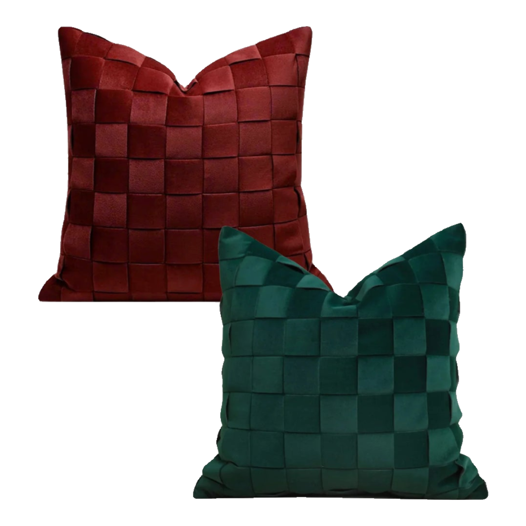 Maison Couture - Vỏ Gối Nhung Woven Mistletoe Holiday Velour 45