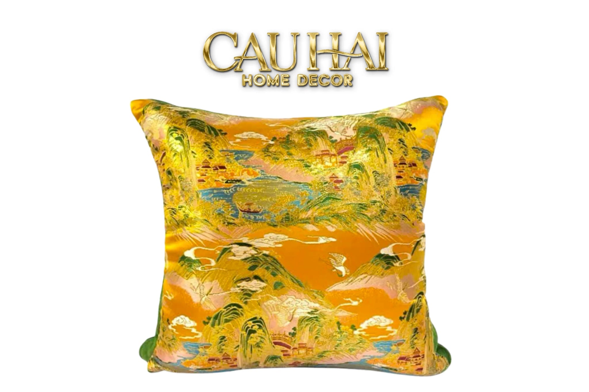 Maison Couture - Vỏ Gối Royal Gold Jacquard Peaceful Horizons 45-VỎ GỐI-CẬU HAI HOME DECOR
