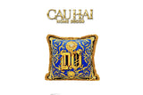 Maison Couture - Vỏ Gối V Class I ♡ Baroque Acanthus Medusa Monogram Cushion 45 Royal Blue-VỎ GỐI SOFA-CẬU HAI HOME DECOR