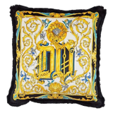 Maison Couture - Vỏ Gối V Class I ♡ Baroque Acanthus V Monogram Cushion 45 Medusa Gala White-VỎ GỐI SOFA-CẬU HAI HOME DECOR-CẬU HAI HOME DECOR
