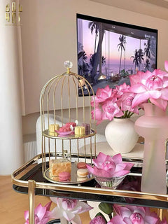 Maison Couture - Xe Đẩy Quầy Bar / Bar Cart Hemingway Trolley - Black Mirror 54x87x85-Bar Cart-CẬU HAI HOME DECOR