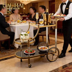 Maison Couture - Xe Đẩy Quầy Bar Grand Marquis Lusso Bar Cart Trolley 40x90x90-CẬU HAI HOME DECOR