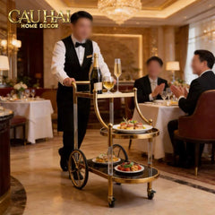 Maison Couture - Xe Đẩy Quầy Bar Grand Marquis Lusso Bar Cart Trolley 40x90x90-CẬU HAI HOME DECOR