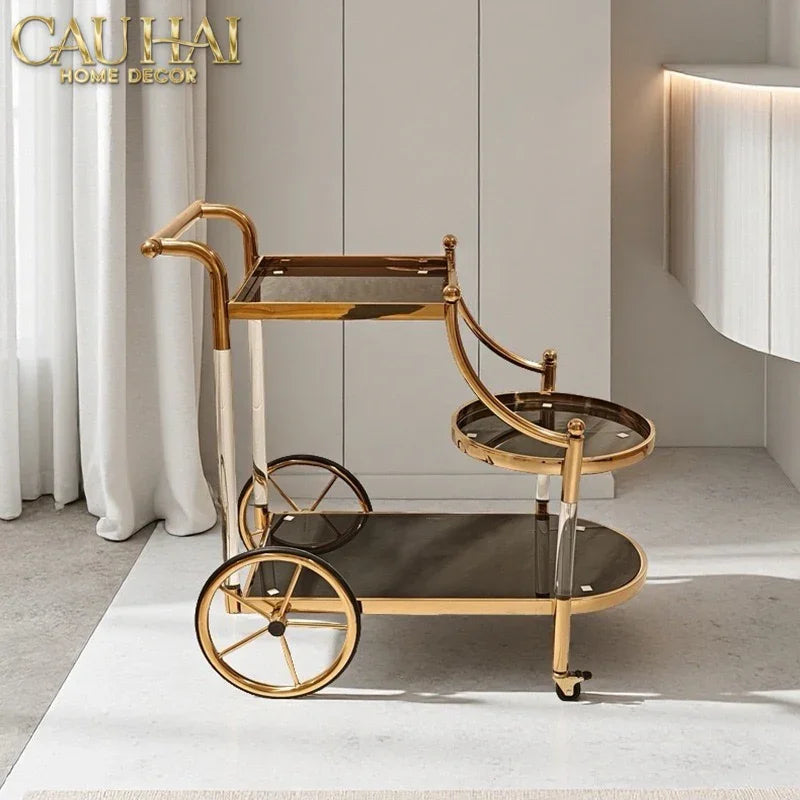 Maison Couture - Xe Đẩy Quầy Bar Grand Marquis Lusso Bar Cart Trolley 40x90x90-XE ĐẨY BAR-CẬU HAI HOME DECOR-CẬU HAI HOME DECOR