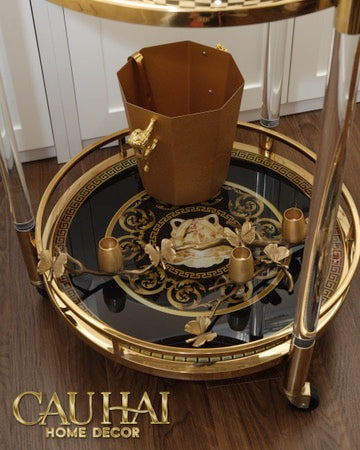 Maison Couture - Xe Đẩy Quầy Bar Royale Oracle Lusso Bar Cart 50x50x90-XE ĐẨY BAR-CẬU HAI HOME DECOR-CẬU HAI HOME DECOR