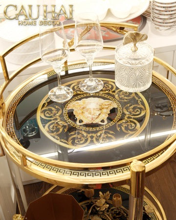 Maison Couture - Xe Đẩy Quầy Bar Royale Oracle Lusso Bar Cart 50x50x90-XE ĐẨY BAR-CẬU HAI HOME DECOR-CẬU HAI HOME DECOR