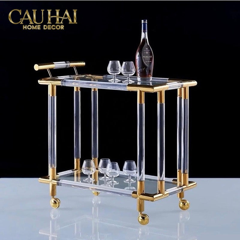 Maison Couture - Xe Quầy Bar Lucent Royal Trolley-Đối tác tại Trung Quốc theo từng đơn đặt hàng-CẬU HAI HOME DECOR