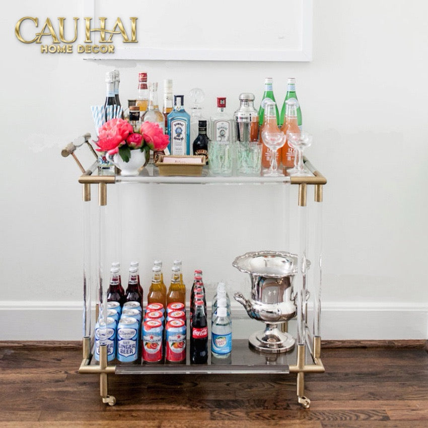 Maison Couture - Xe Quầy Bar Lucent Royal Trolley-Đối tác tại Trung Quốc theo từng đơn đặt hàng-CẬU HAI HOME DECOR