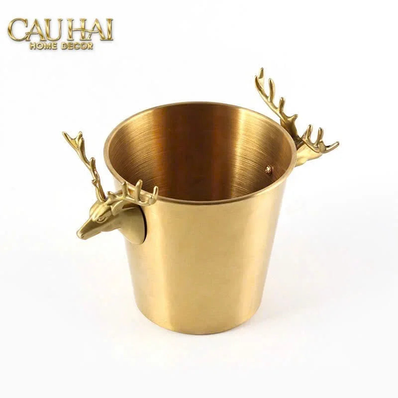 Maison Couture - Xô Đá Alexander Prime Brasson Antler Ice Bucket-XÔ ĐÁ-CẬU HAI HOME DECOR