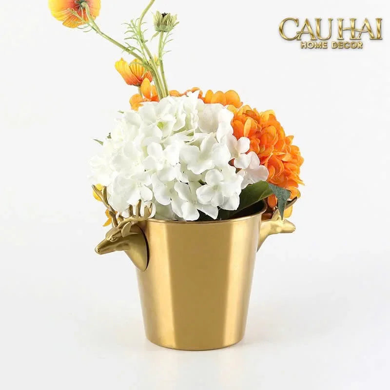 Maison Couture - Xô Đá Alexander Prime Brasson Antler Ice Bucket-XÔ ĐÁ-CẬU HAI HOME DECOR