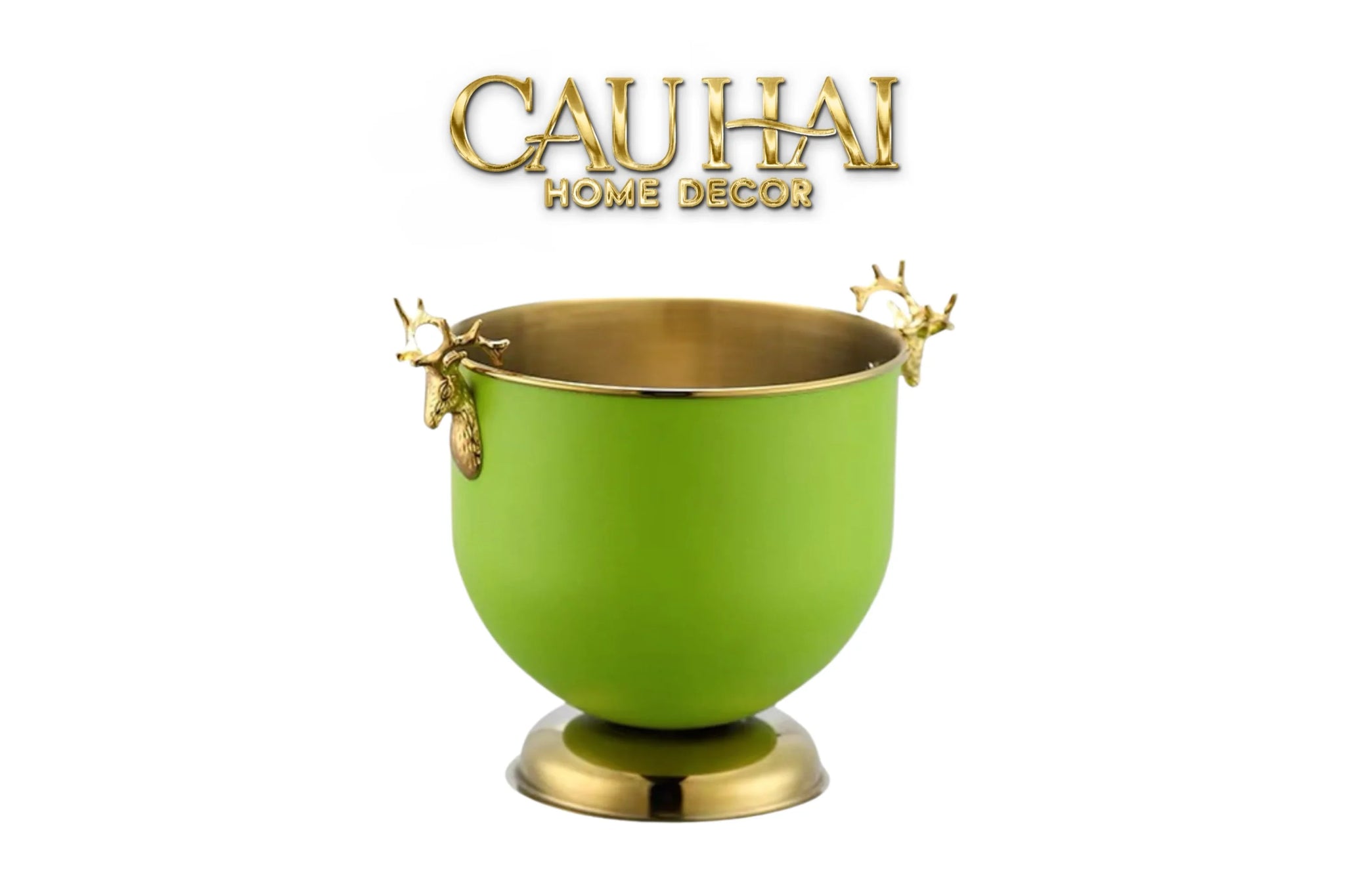 Maison Couture - Xô Đá Avocado Golden Elk Ice Bucket 2L 17x21-XÔ ĐÁ-CẬU HAI HOME DECOR