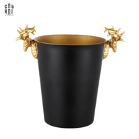 Maison Couture - Xô Đá Màu Đen Golden Elk Ice Bucket Noir Gold 5L-XÔ ĐÁ-CẬU HAI HOME DECOR