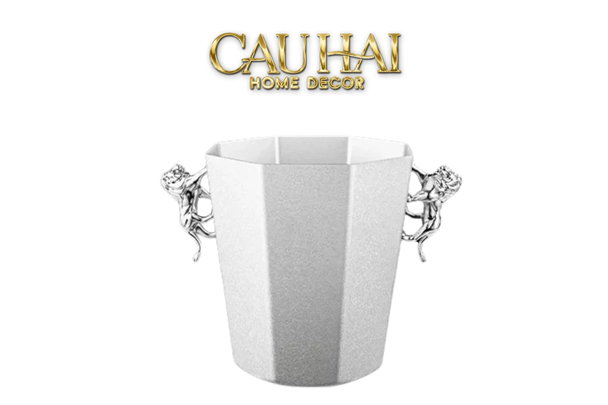 Maison Couture - Xô Đá Sư Tử Bằng Đồng - Brasson Lion Sauvage Ice Bucket 14x18.5x21 4.5L-XÔ ĐÁ-CẬU HAI HOME DECOR