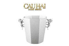 Maison Couture - Xô Đá Sư Tử Bằng Đồng - Brasson Lion Sauvage Ice Bucket 14x18.5x21 4.5L-XÔ ĐÁ-CẬU HAI HOME DECOR