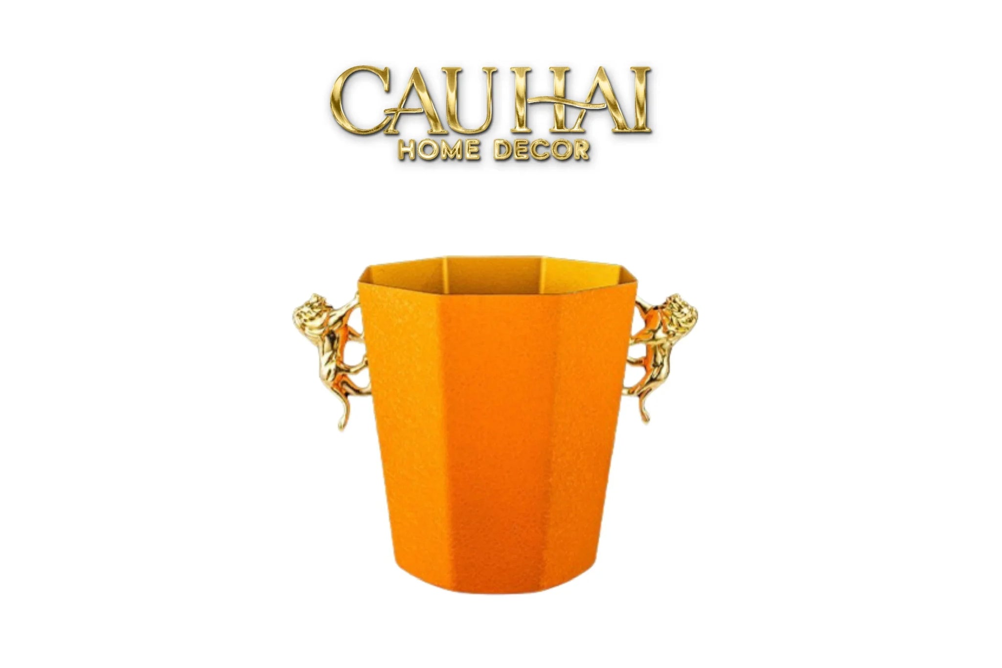Maison Couture - Xô Đá Sư Tử Bằng Đồng - Brasson Lion Sauvage Ice Bucket 14x18.5x21 4.5L-XÔ ĐÁ-CẬU HAI HOME DECOR