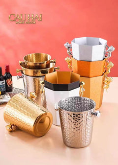 Maison Couture - Xô Đá Sư Tử Bằng Đồng - Brasson Lion Sauvage Ice Bucket 14x18.5x21 4.5L-XÔ ĐÁ-CẬU HAI HOME DECOR