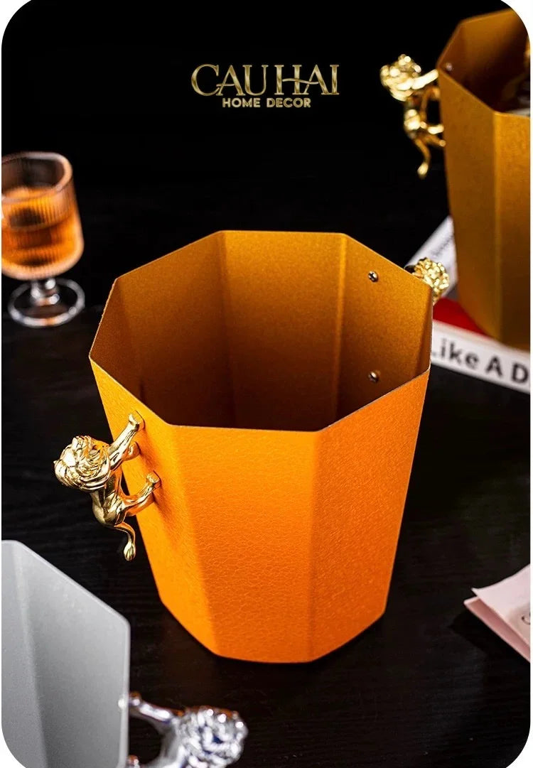 Maison Couture - Xô Đá Sư Tử Bằng Đồng - Brasson Lion Sauvage Ice Bucket 14x18.5x21 4.5L-XÔ ĐÁ-CẬU HAI HOME DECOR