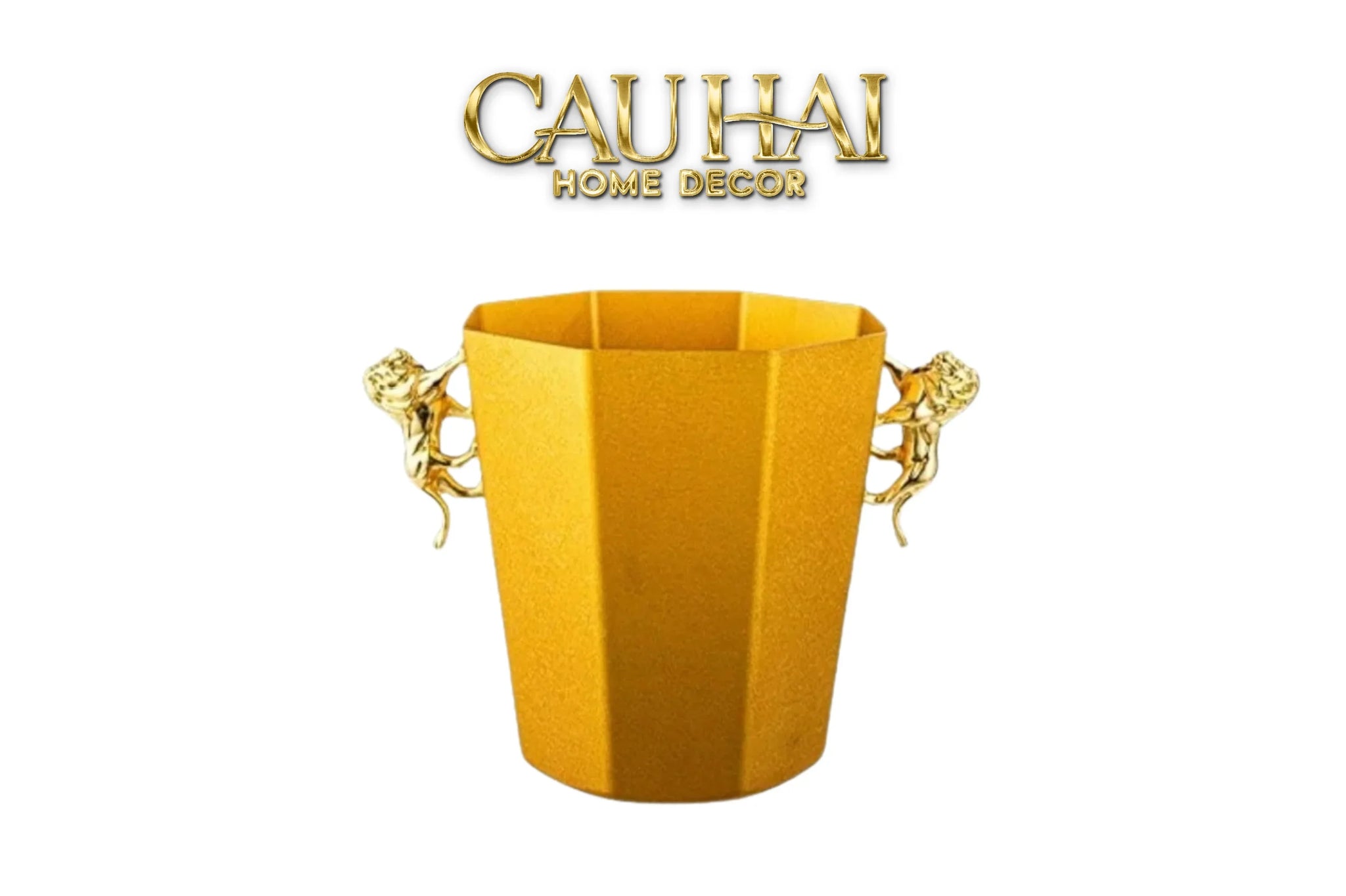 Maison Couture - Xô Đá Sư Tử Bằng Đồng - Brasson Lion Sauvage Ice Bucket 14x18.5x21 4.5L-XÔ ĐÁ-CẬU HAI HOME DECOR