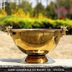 Maison Couture - Xô Đá Ướp Lạnh Grande Golden Elk Ice Bucket 10L 39x47x32-XÔ ĐÁ-CẬU HAI HOME DECOR