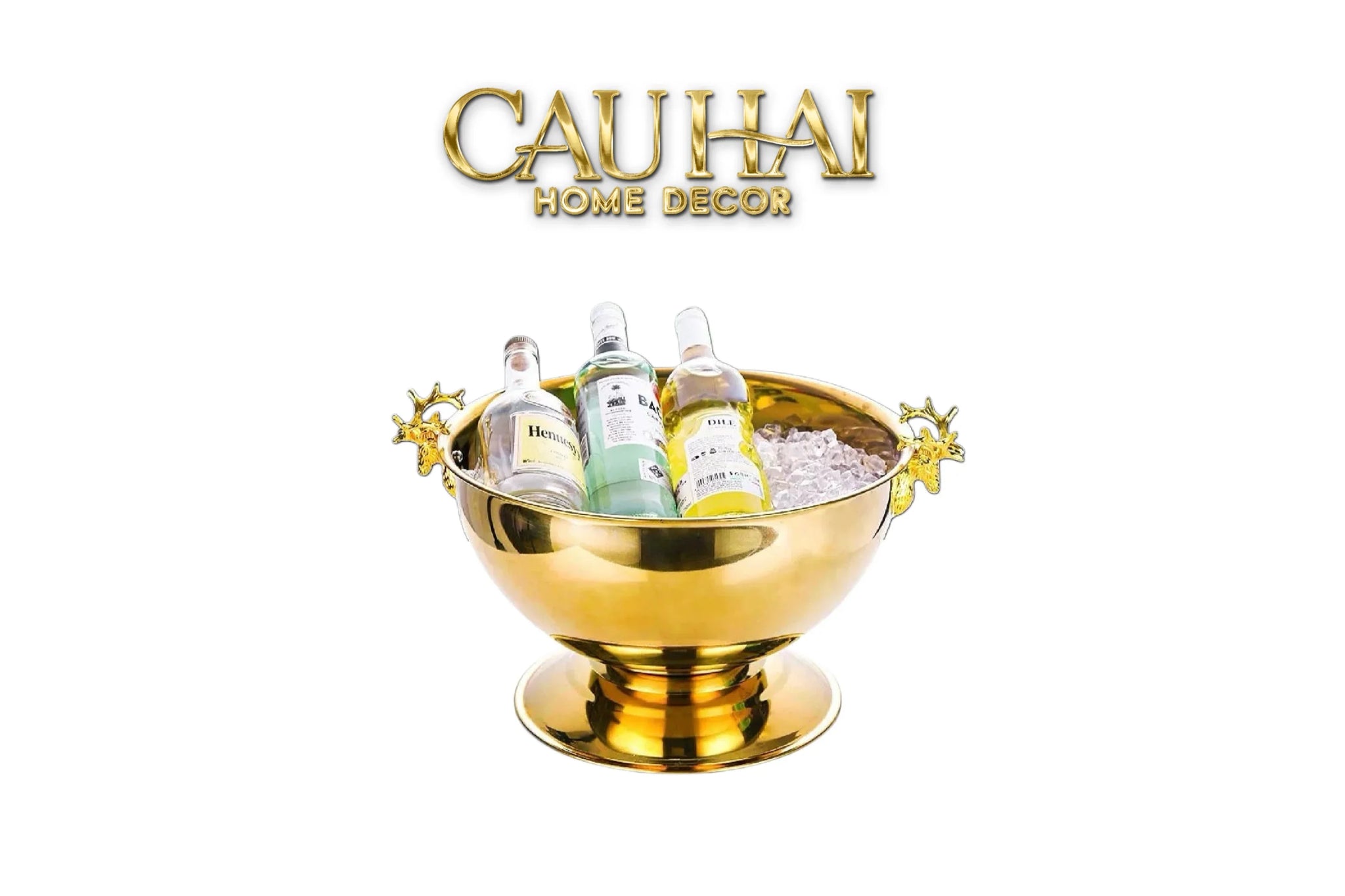 Maison Couture - Xô Đá Ướp Lạnh Grande Golden Elk Ice Bucket 10L 39x47x32-XÔ ĐÁ-CẬU HAI HOME DECOR