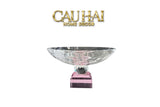 Maison Cristalleries Couture - Đĩa Trái Cây Pha Lê Amber Fruit Plates Centerpieces 9x28x15-Đĩa Trái Cây-CẬU HAI HOME DECOR