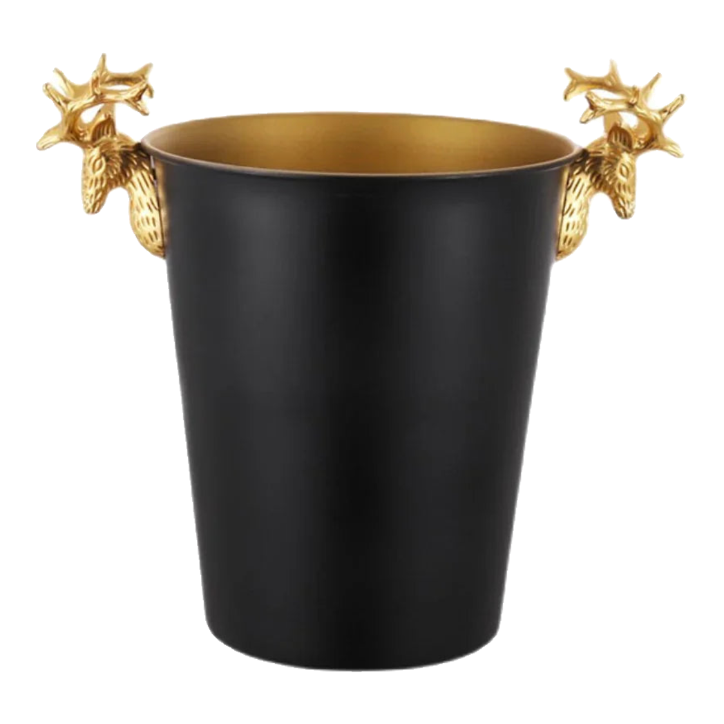 Maison Couture -  Xô Đá Màu Đen Golden Elk Ice Bucket Noir Gold 5L
