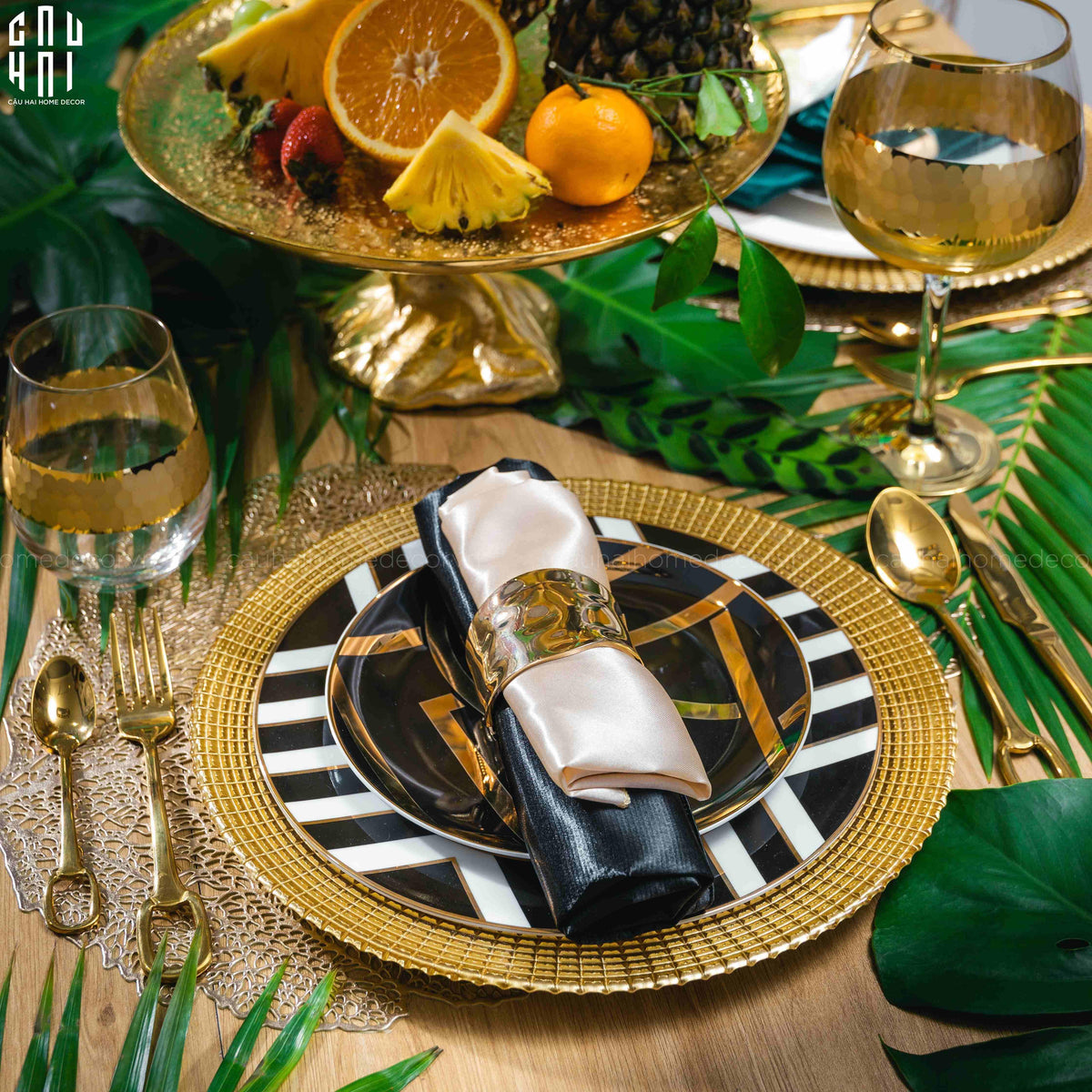 Maison De Luxe - Set Khăn Ăn - Set Napkin Enigma Ss22-KHĂN ĂN-Đối tác tại Trung Quốc theo từng đơn đặt hàng-CẬU HAI HOME DECOR