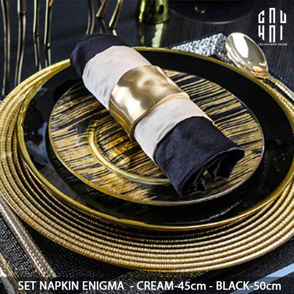 Maison De Luxe - Set Khăn Ăn - Set Napkin Enigma Ss22-KHĂN ĂN-Đối tác tại Trung Quốc theo từng đơn đặt hàng-CẬU HAI HOME DECOR