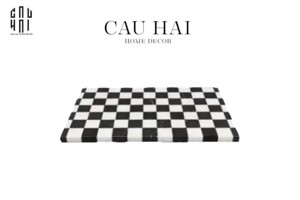 Maison De Nature - Marble Stone Art Tray - Khay Đá Tự Nhiên Le Plateau Rectangulaire-KHAY TRANG TRÍ-CẬU HAI HOME DECOR