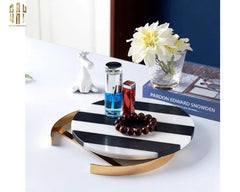 Maison De Nature - Marble Stone Art Tray - Khay Đá Tự Nhiên L'Oracle Blanc Ou Noir-KHAY TRANG TRÍ-CẬU HAI HOME DECOR