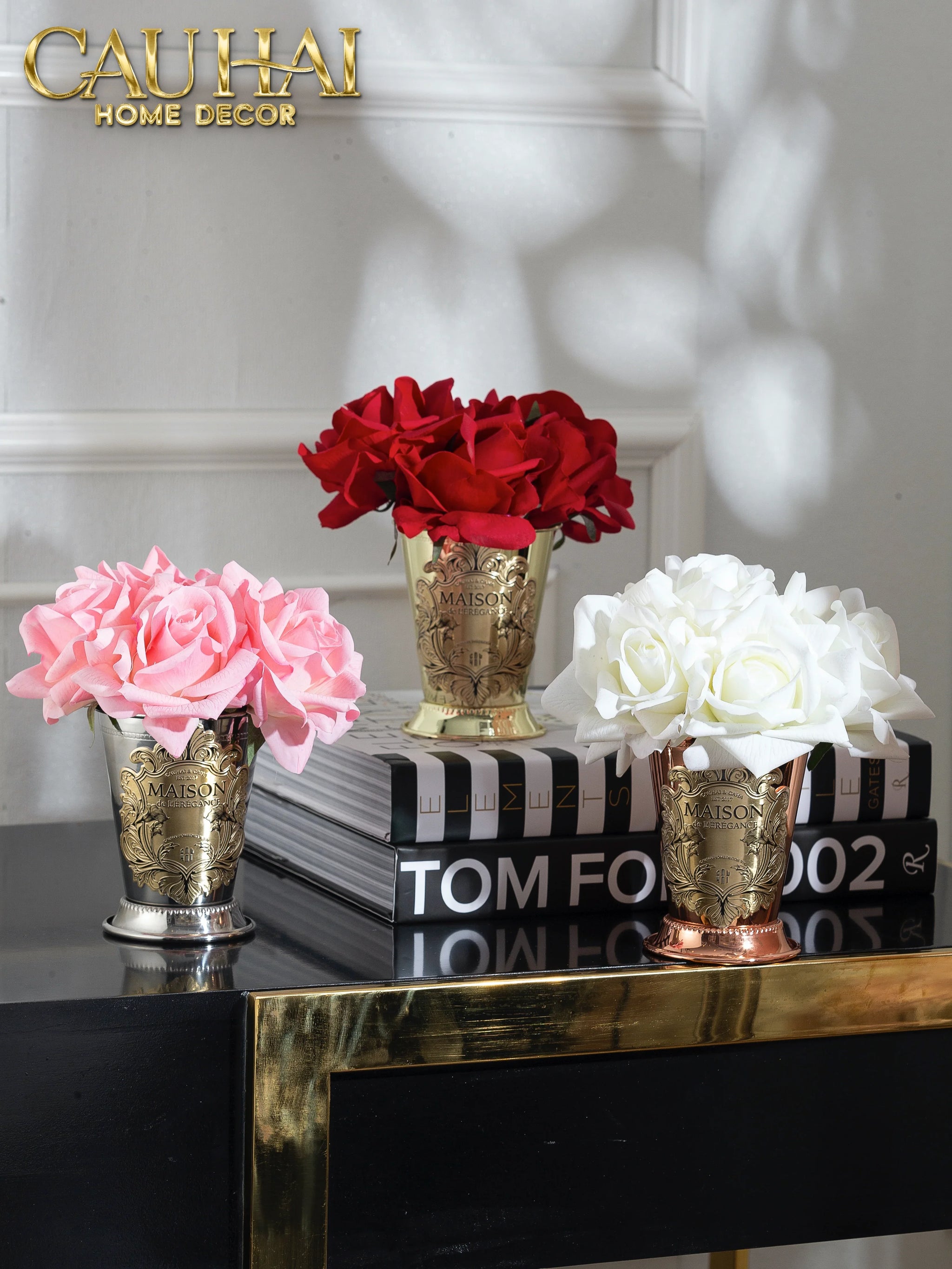Maison Du Rose - Lọ Hoa Hồng Chalice Élégance Home Fragrance H15-BÌNH HOA-CẬU HAI HOME DECOR