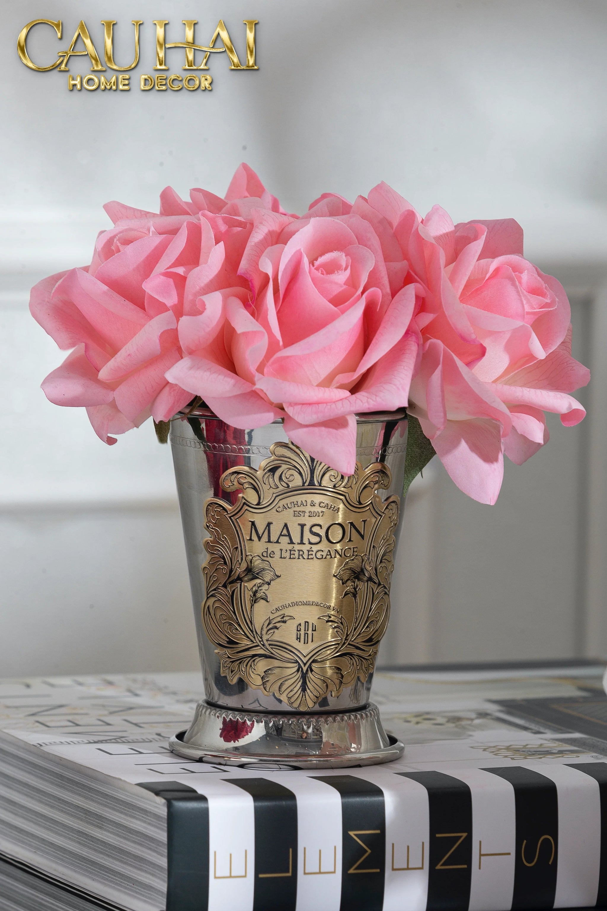Maison Du Rose - Lọ Hoa Hồng Chalice Élégance Home Fragrance H15-BÌNH HOA-CẬU HAI HOME DECOR