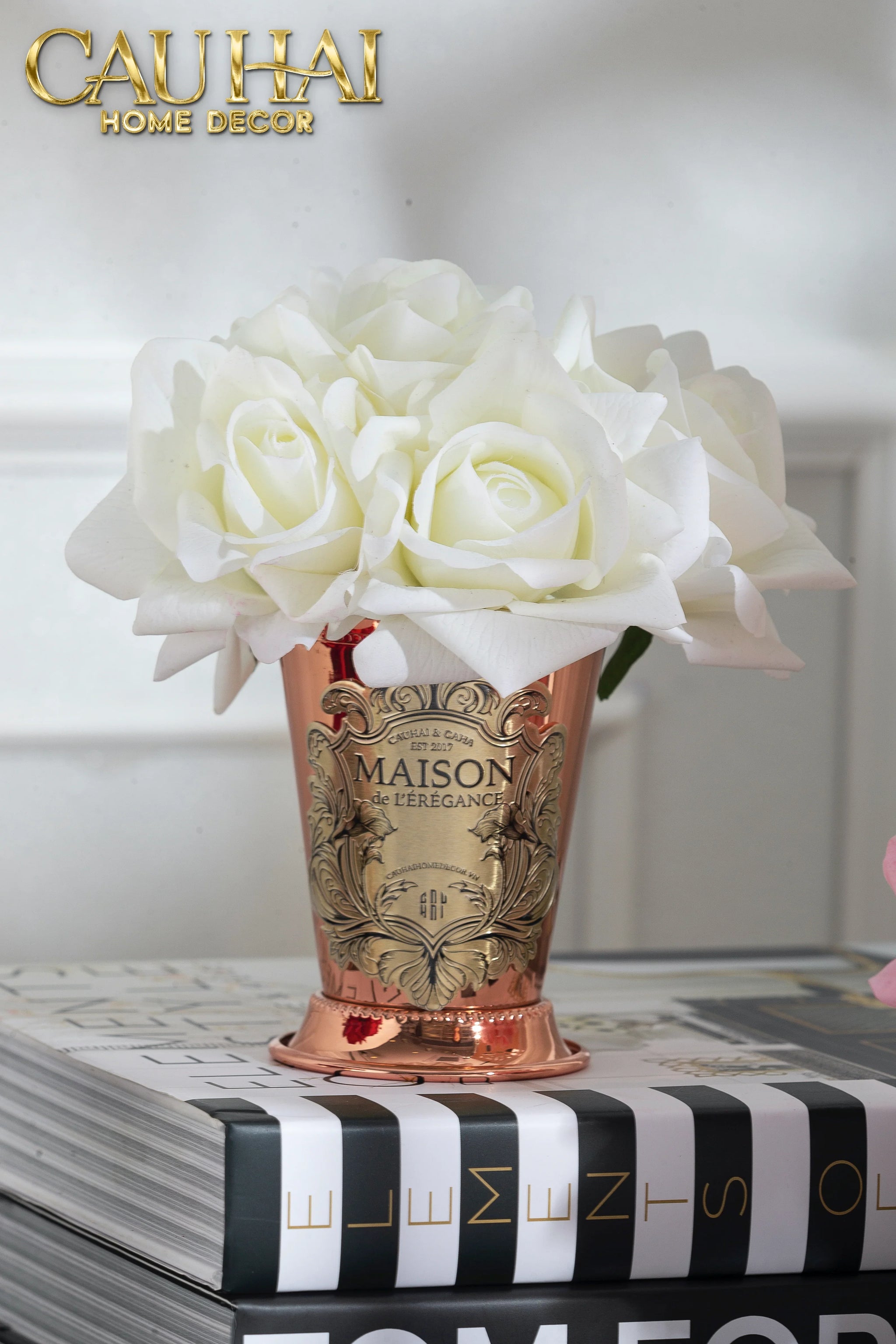Maison Du Rose - Lọ Hoa Hồng Chalice Élégance Home Fragrance H15-BÌNH HOA-CẬU HAI HOME DECOR