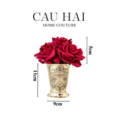 Maison Du Rose - Lọ Hoa Hồng Chalice Élégance Home Fragrance H15-BÌNH HOA-CẬU HAI HOME DECOR