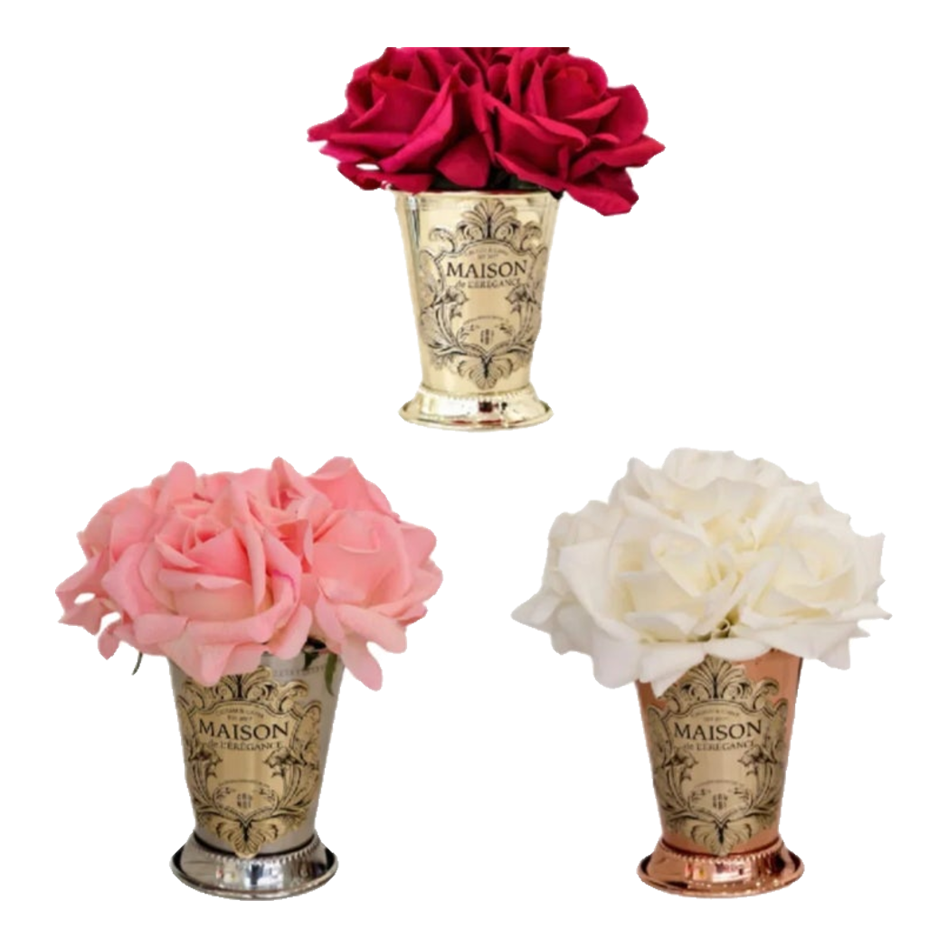 Maison Du Rose - Lọ Hoa Hồng Chalice Élégance Home Fragrance H15-BÌNH HOA-Đối tác tại Trung Quốc theo từng đơn đặt hàng-CẬU HAI HOME DECOR