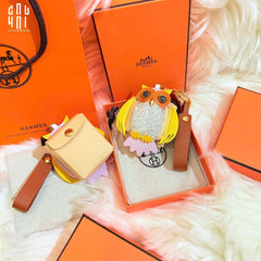 Móc Khoá - Charm Túi Xách Owl Bling Bling White-MÓC KHÓA & CHARM TÚI-CẬU HAI HOME DECOR