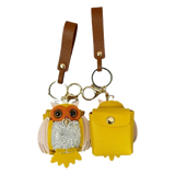 Móc Khoá Charm Túi Xách Owl Bling Bling Yellow - Cậu Hai Home Decor