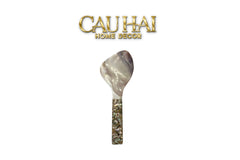 Muỗng Vá Cơm Xà Cừ Glowing Mother-of- Pearl Rice Paddle Tablewares D13-Dinner Cutlery Set Dao Muỗng Nĩa-CẬU HAI HOME DECOR