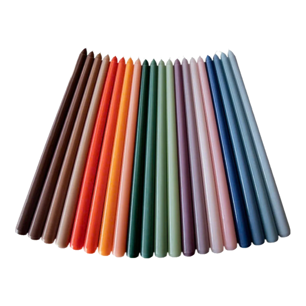 Set 4 Nến Gradation Taper - Blue/Green/Pink/Emerald
