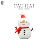 Người Tuyết - Lovely White Snow Man With Stick-LY THỦY TINH-CẬU HAI HOME DECOR