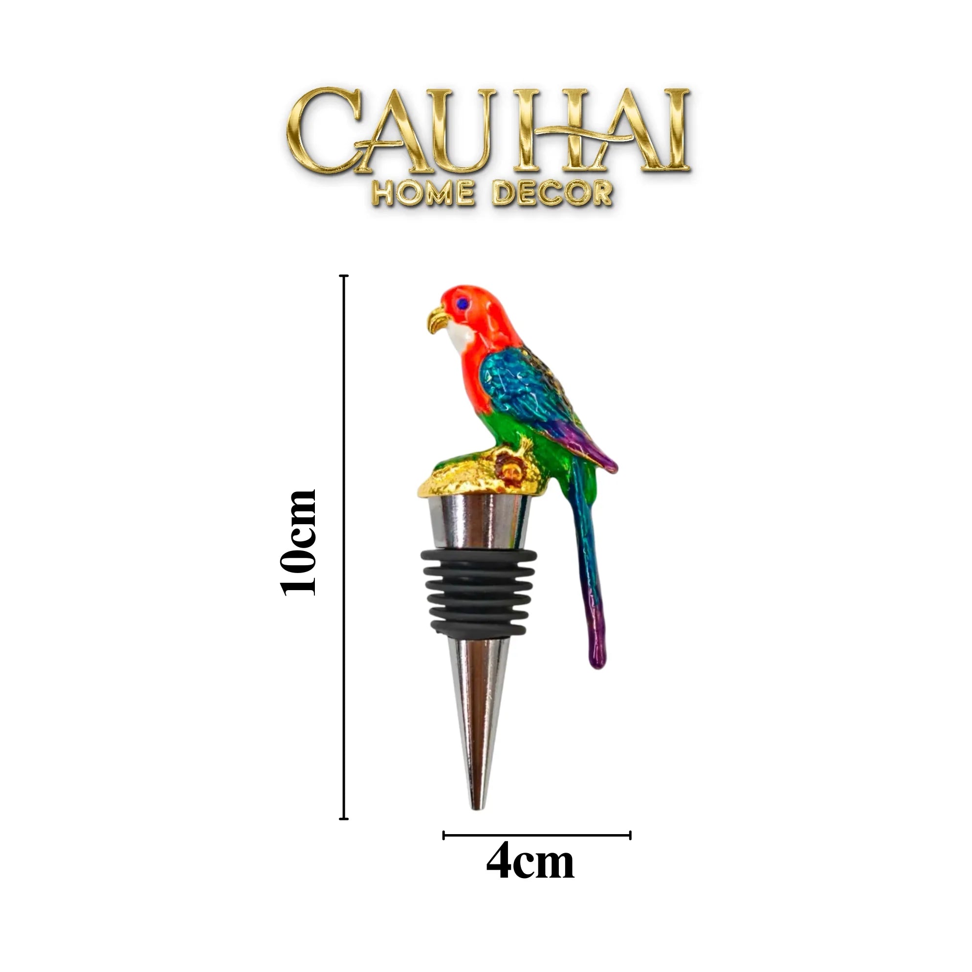 Nút Đậy - Parrot Wine Stopper Privilege Collection-PHỤ KIỆN BAR-CẬU HAI HOME DECOR
